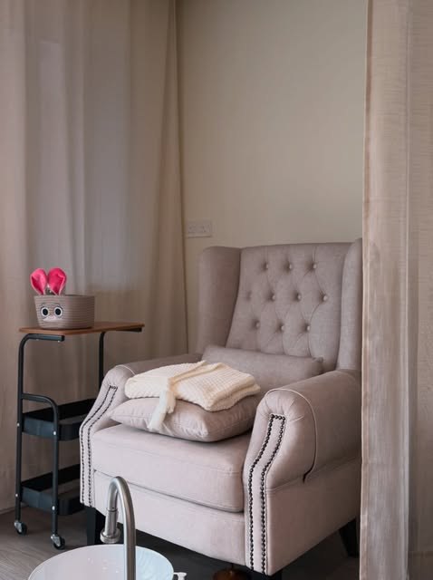 Pedicure armchair in the spa room